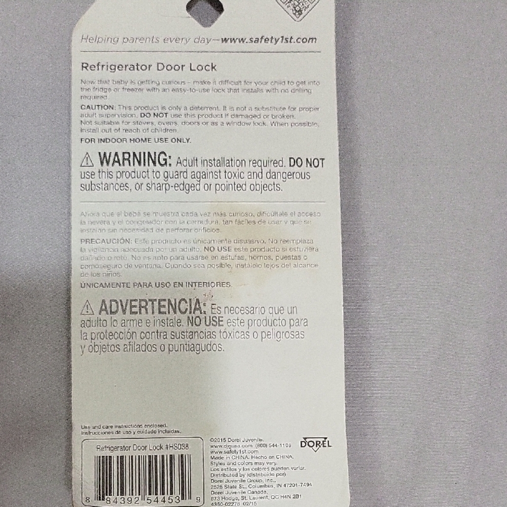 Safety 1st Silver Refrigerator Door Lock - Child Safety - Picture 2 of 3